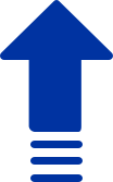 Icon image of an arrow trending upward